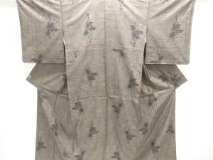 大特価品　枝の実模様織り出し本場泥大島紬着物(7マルキ)